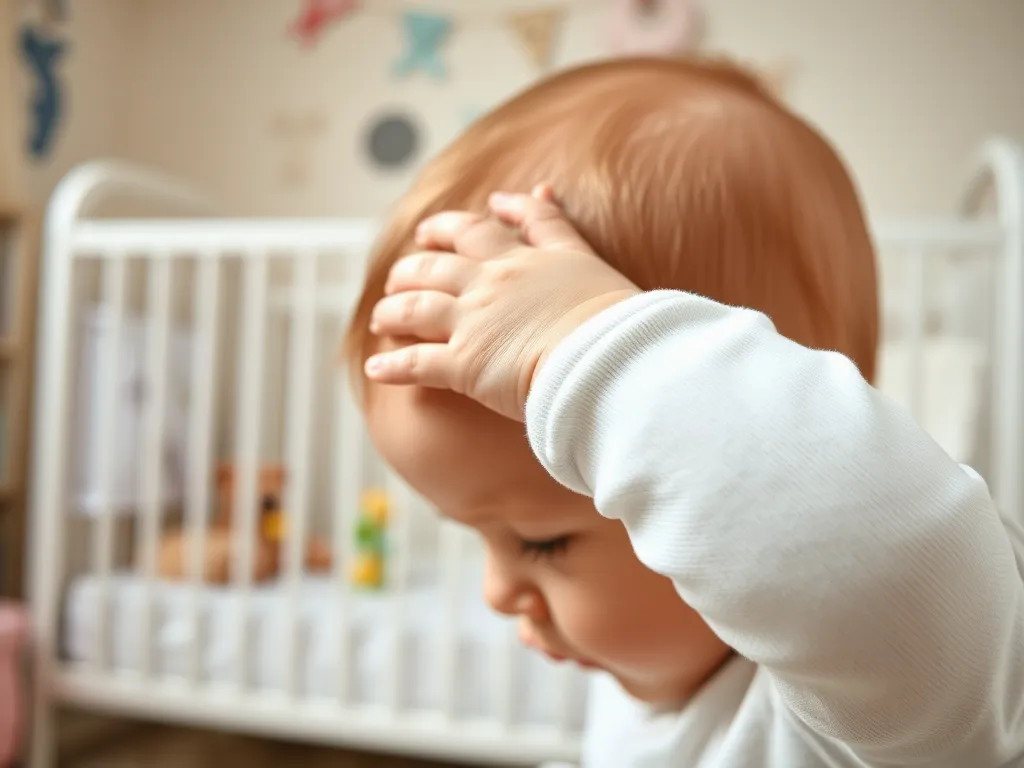 Niemowlę drapie się po głowie – co to znaczy?